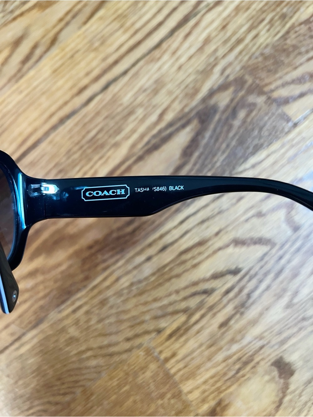 Coach Tasha S846 Black Sunglasses Vintage Retro Logo - Picture 8 of 11